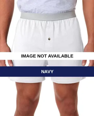 2420 Robinson Adult Jersey Knit Boxer Shorts Navy