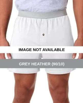 2420 Robinson Adult Jersey Knit Boxer Shorts Grey Heather (90/10)
