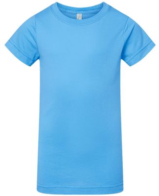 2616 LA T Girls' Fine Jersey Longer Length T-Shirt in Aqua
