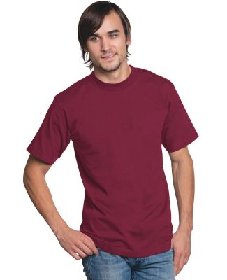 2905 Bayside Adult Union Made Cotton Tee Burgundy