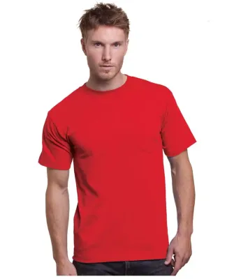 3015 Bayside Adult Union Made Cotton Pocket Tee Red