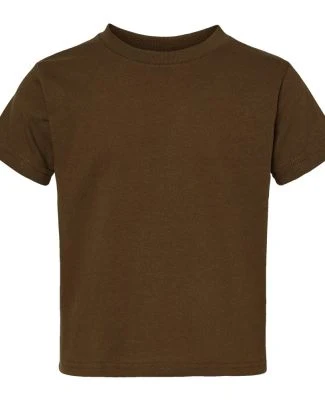 3301T Rabbit Skins Toddler Cotton T-Shirt in Brown