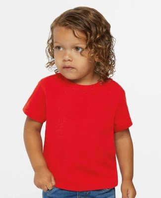 3301T Rabbit Skins Toddler Cotton T-Shirt in Red