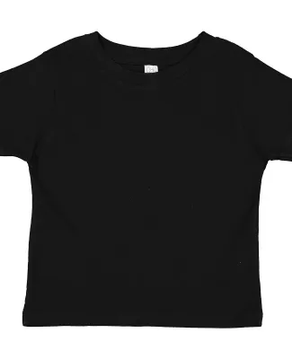 3301T Rabbit Skins Toddler Cotton T-Shirt BLACK