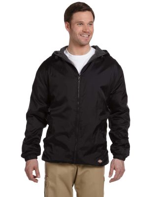 33237 Dickies Adult Fleece-Lined Ripstop Jacket BLACK