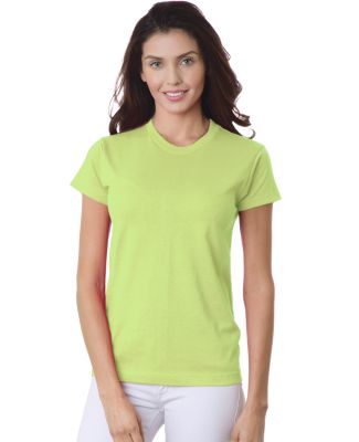 3325 Bayside Ladies' Short-Sleeve Tee Lime Green