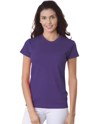 3325 Bayside Ladies' Short-Sleeve Tee Purple