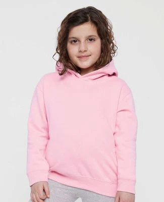 3326 Rabbit Skins Toddler Hooded Sweatshirt with P in Pink