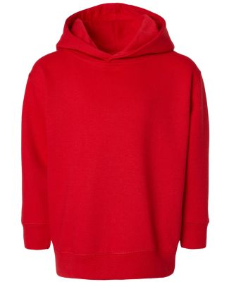 3326 Rabbit Skins Toddler Hooded Sweatshirt with P in Red