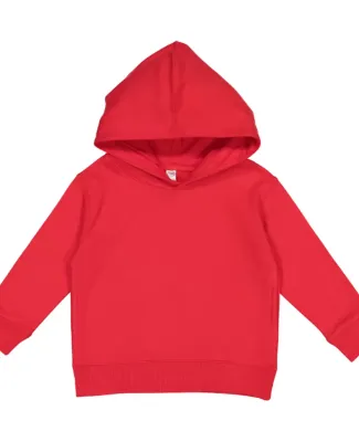 3326 Rabbit Skins Toddler Hooded Sweatshirt with P RED