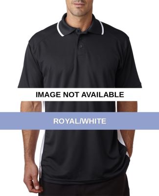 3342 Badger B-Dry Colorblock Polo Royal/White