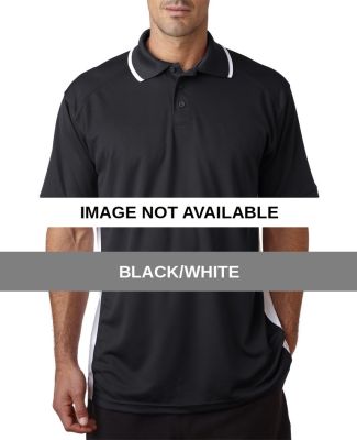 3342 Badger B-Dry Colorblock Polo Black/White