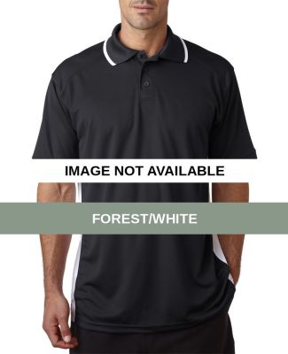 3342 Badger B-Dry Colorblock Polo Forest/White