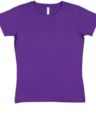 3516 LA T Ladies Longer Length T-Shirt in Pro purple