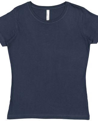 3516 LA T Ladies Longer Length T-Shirt in Denim