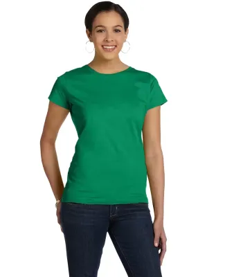3516 LA T Ladies Longer Length T-Shirt in Kelly