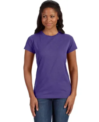 3516 LA T Ladies Longer Length T-Shirt in Vintage purple