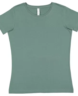 3516 LA T Ladies Longer Length T-Shirt in Basil