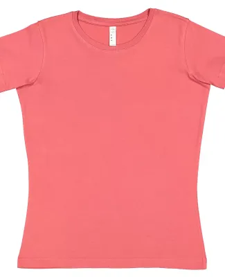 3516 LA T Ladies Longer Length T-Shirt in Passionfruit