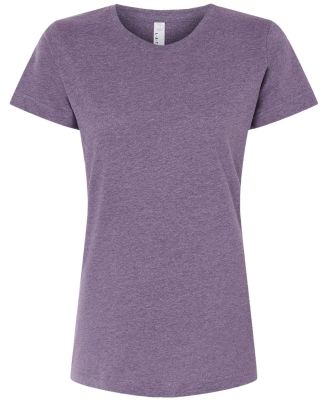 3516 LA T Ladies Longer Length T-Shirt in Wisteria blackout