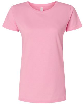 3516 LA T Ladies Longer Length T-Shirt in Pink