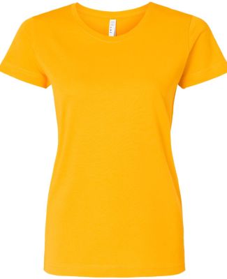 3516 LA T Ladies Longer Length T-Shirt in Gold