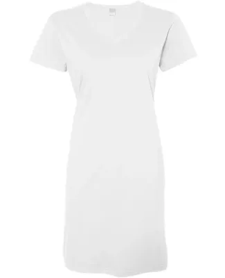 3522 LA T Ladies T-Shirt Dress WHITE