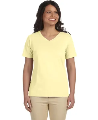 3587 LA T Ladies' V-Neck T-Shirt in Banana