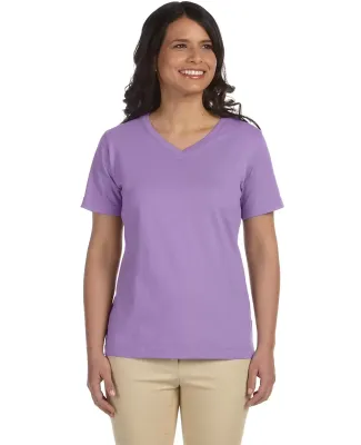 3587 LA T Ladies' V-Neck T-Shirt in Lavender
