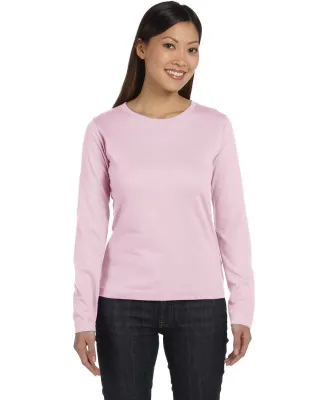 3588 LA T Ladies' Long-Sleeve T-Shirt in Pink