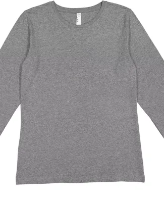 3588 LA T Ladies' Long-Sleeve T-Shirt in Granite heather