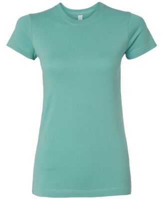 3616 LA T Juniors' Fine Jersey Longer Length T-Shi in Saltwater