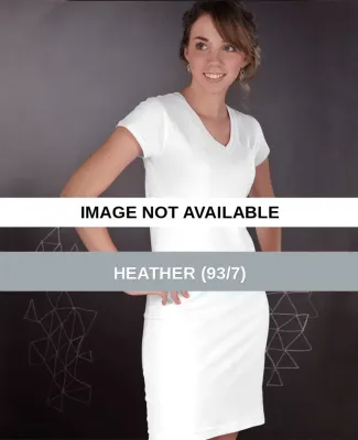 3622 LA T Junior Fine Jersey V-Neck Tee Dress Heather (93/7)
