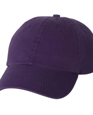 Bayside 3630 USA Made Washed Chino Dad Hat Purple