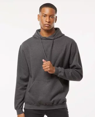 0320 Tultex Unisex Pullover Hoodie in Heather charcoal