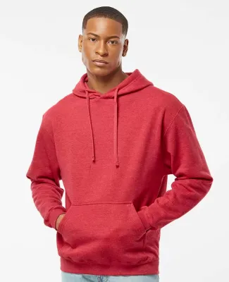 0320 Tultex Unisex Pullover Hoodie in Heather red