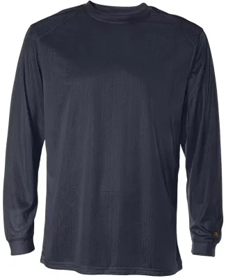 4104 Badger Adult B-Core Long-Sleeve Performance T Navy