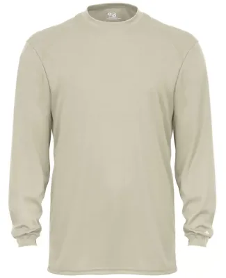 4104 Badger Adult B-Core Long-Sleeve Performance T Sand