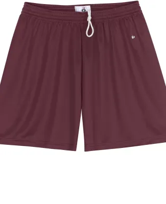 4116 Badger Ladies' B-Dry Core  Shorts in Maroon
