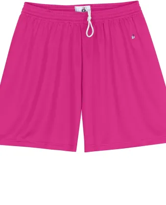 4116 Badger Ladies' B-Dry Core  Shorts in Hot pink