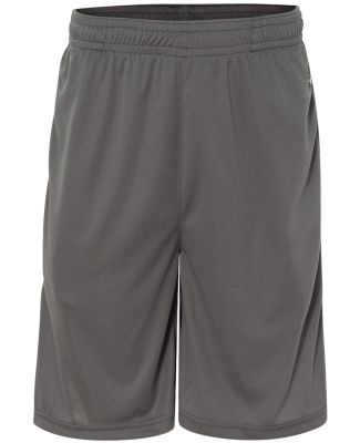 4117 Badger Adult Drive Performance Shorts With Po Graphite/ White
