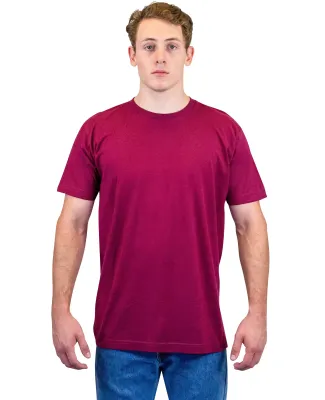 Tultex 202 Unisex Tee with a Tear-Away Tag  in Burgundy