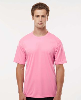 4120 Badger Adult B-Core Short-Sleeve Performance  in Pink