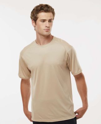 4120 Badger Adult B-Core Short-Sleeve Performance  in Sand