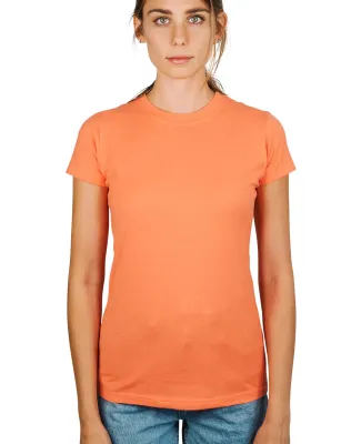 0213 Tultex Juniors Tee with a Tear-Away Tag in Coral
