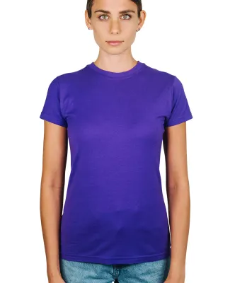 0213 Tultex Juniors Tee with a Tear-Away Tag in Purple