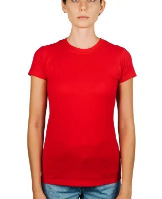 0213 Tultex Juniors Tee with a Tear-Away Tag in Red