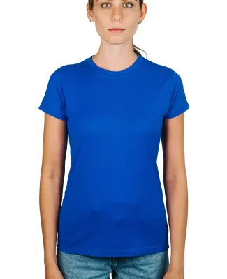 0213 Tultex Juniors Tee with a Tear-Away Tag in Royal