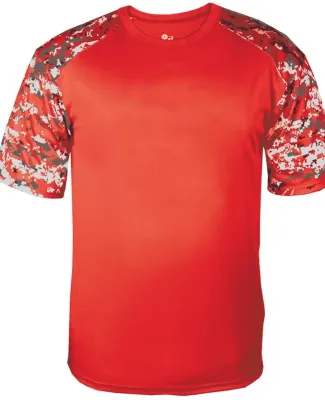 4157 Badger Adult Drive Long-Sleeve Performance Te Red/ Red