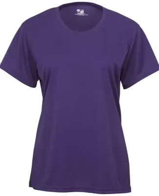4160 Badger Ladies' B-Core Short-Sleeve Performanc Purple
